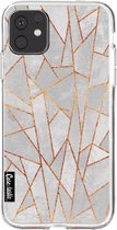 Casetastic Apple iPhone 11 Hoesje - Softcover Hoesje met Design - Shattered Concrete Print