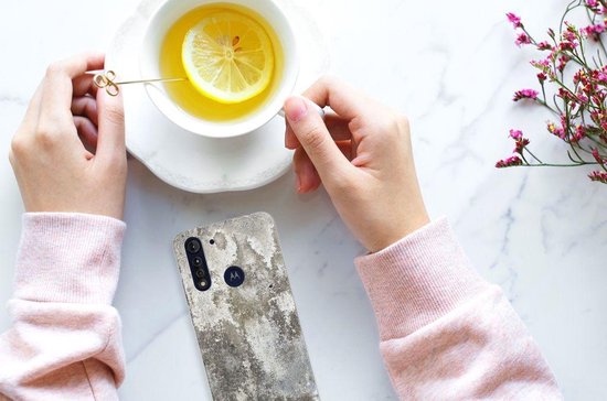 Coque pour Motorola Moto G8 Power Lite TPU étui Beton