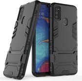 Coverup Armor Kickstand Back Cover - Geschikt voor Samsung Galaxy M21 Hoesje - Zwart