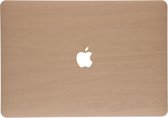 Design Hardshell Cover voor de MacBook Pro 13 inch (2020) - Light Brown Wood