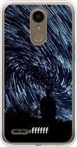 LG K10 (2018) Hoesje Transparant TPU Case - Starry Circles #ffffff