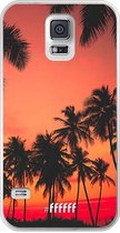 Samsung Galaxy S5 Hoesje Transparant TPU Case - Coconut Nightfall #ffffff