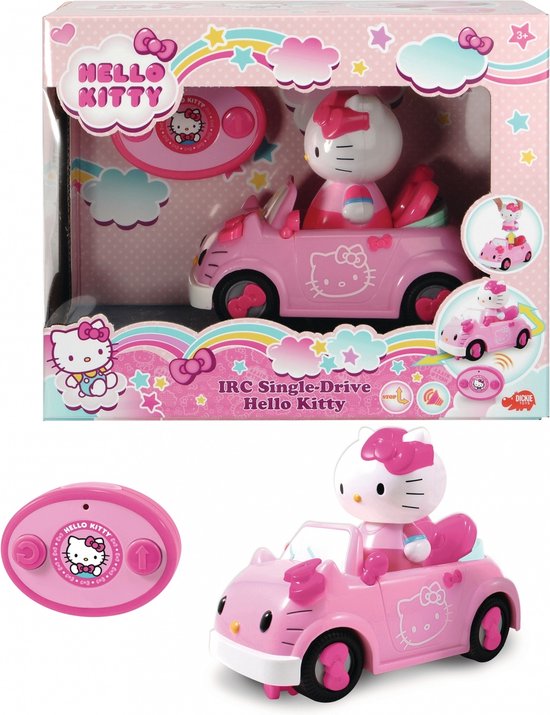 De databank Bestrating Cater Dickie Toys Auto Rc Hello Kitty Meisjes 17,5 Cm Roze 2-delig | bol.com