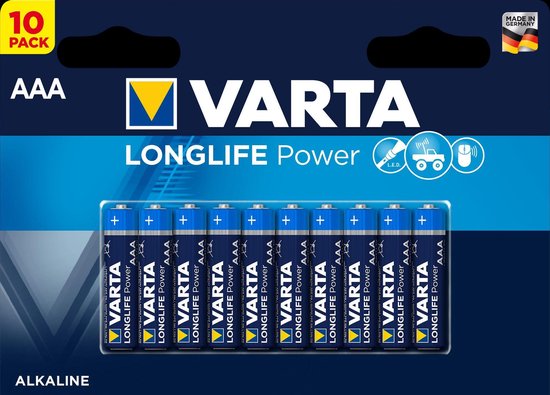 Varta Longlife Power AAA Batterijen - 10 stuks