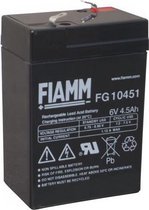 Fiamm FG10451 6V 4,5 Ah Lood Non Spillable Accu Lood AGM 4250889630065