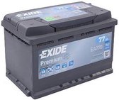 Batterie de voiture EXIDE EA770 Premium Carbon Boost 12V 77 Ah 760A 3661024034241