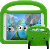Case2go - Hoes geschikt voor iPad Air 10.5 (2019) hoes - Schokbestendige case met handvat - Sparrow Kids Cover - Groen