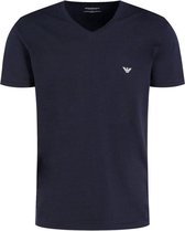 Emporio Armani - Heren Tee SS Tee Side Logo  - Blauw - Maat L