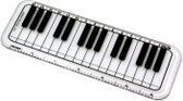Liniaal pianotoetsen 15 cm
