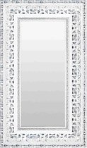 Barok Spiegel Zilver Wit 61x151 cm – Nisha – Unieke spiegel met zilveren lijst – wand spiegels – Muur Spiegel – Perfecthomeshop