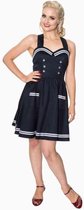 Dancing Days Flare jurk -3XL- Where to next sailor Navy Blauw/Wit