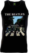 The Beatles Mouwloos shirt -L- Abbey Road Zwart