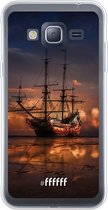 Samsung Galaxy J3 (2016) Hoesje Transparant TPU Case - Sea Rovers #ffffff