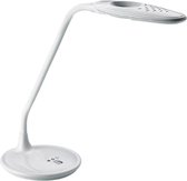LED Bureaulamp met Vergrootglas - Aigi Magnoty - 5W - Natuurlijk Wit 5000K - Dimbaar - Glans Wit - BSE
