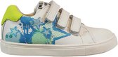 Bunnies JR Laurens Louw Jongens Lage Sneakers - Wit/Blauw - Leer - Klittenband