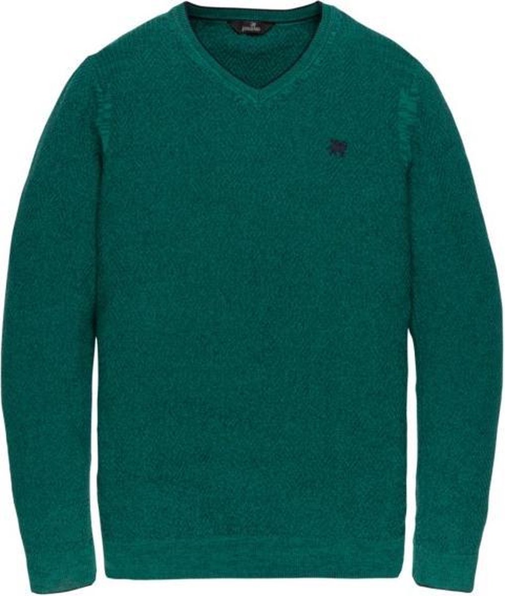 Trui Vanguard groen v-hals