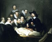 Diamond Painting Pakket - Rembrandt van Rijn | De anatomische les van Dr. Nicolaes Tulp - 50x40 cm - Complete Set - Volledige Bedekking - Ronde Steentjes