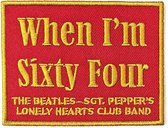 The Beatles Patch When I'm Sixty Four Rood
