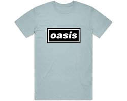 Oasis - Decca Logo Heren T-shirt - M - Blauw