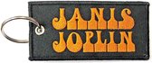 Janis Joplin Sleutelhanger Logo Zwart