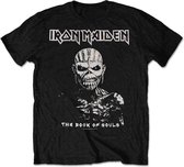 Iron Maiden Heren Tshirt -XL- The Book Of Souls White Contrast Zwart