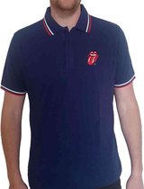 The Rolling Stones - Classic Tongue Polo shirt - XL - Blauw