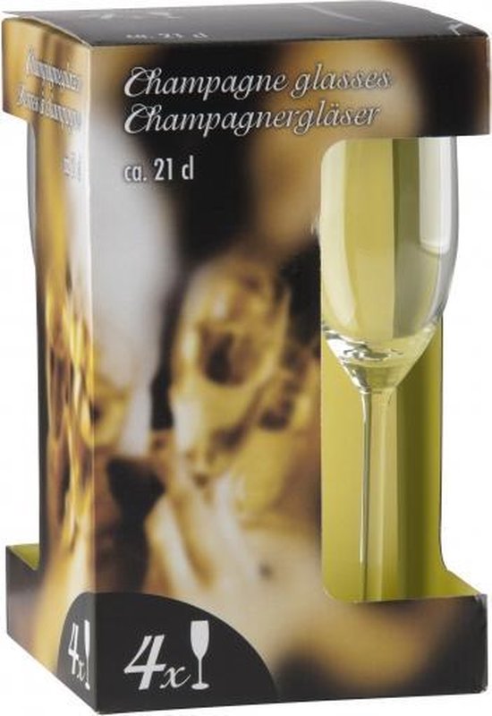 marmeren Sport Voorlopige naam Champagne/Prosecco glazen 24x stuks - Inhoud 21 cl - Voordelige glazen set  | bol.com