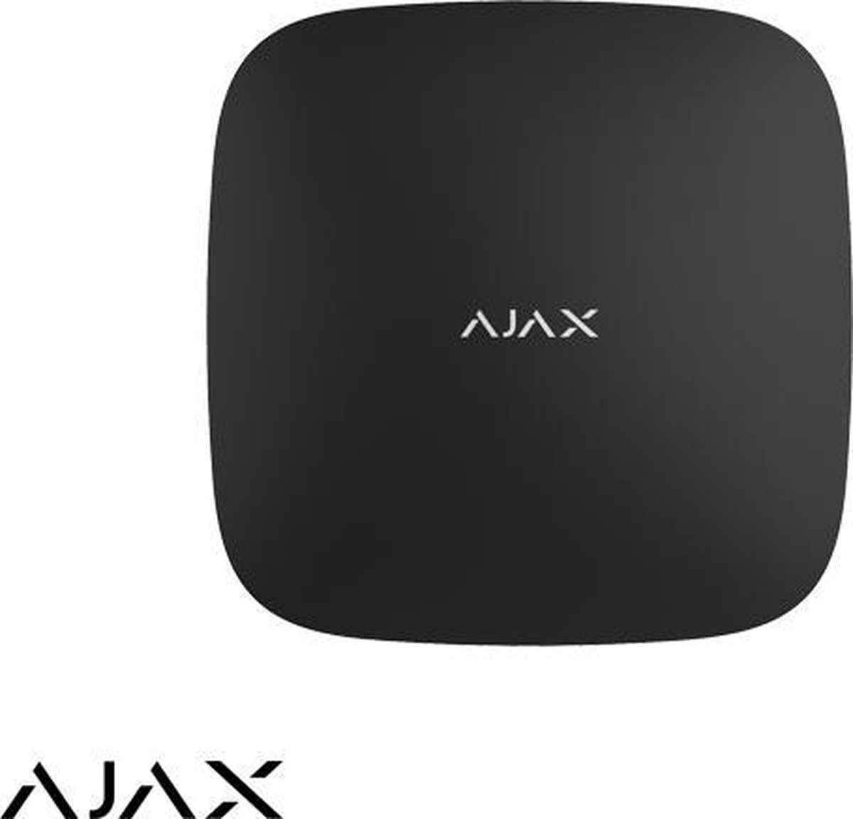 Ajax Hub+, zwart, met 2 x GSM, WiFi en LAN communicatie