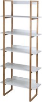 Bamboo Ladder 5-laags wit/bamboe 11160 Casame
