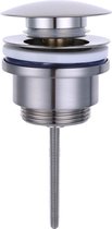 Diamond Line Diamond - Afvoerplug Wastafel - Clickwaste - Laag - 5/4 - RVS