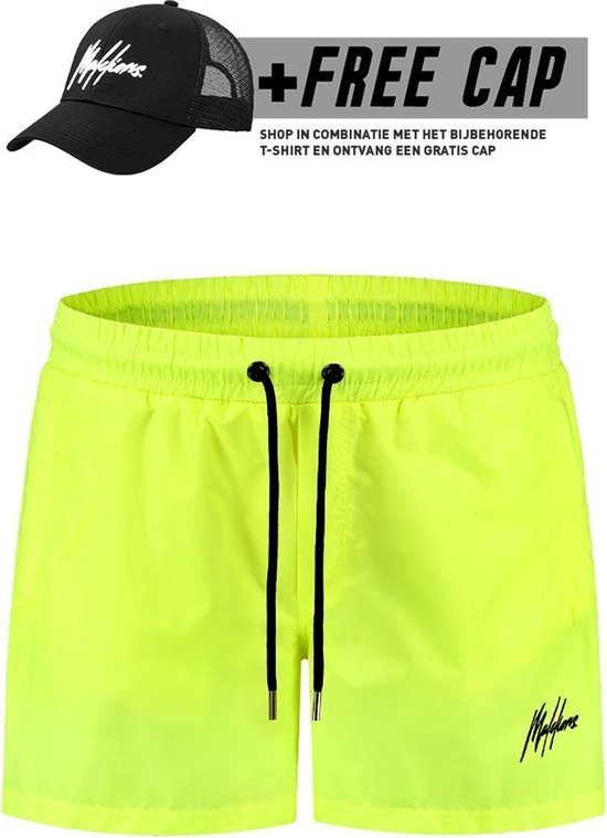 Malelions Swimshort Francisco - Neon Yellow (+FREE CAP bij aankoop van de  volledige set) | bol.com