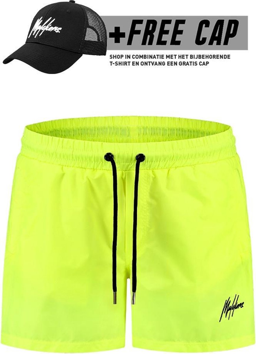 Malelions Swimshort Francisco - Neon Yellow (+FREE CAP bij aankoop van de  volledige set) | bol