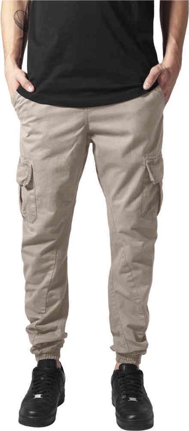 Urban Classics - Jogging Cargobroek - XS - Creme