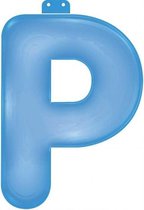 funtext letter P blauw