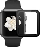 Apple Watch 38MM 2-in-1 Screenprotector 3D Volledig Dekkend Zwart