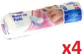 TIPPYS Wattenschijfjes Demaquiller Ontsminkpads DuoSoft 100% Coton  - 100 stuks x 4Pakjes