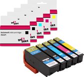5st. Go4inkt compatible met Epson 33XL, T3351, T3361, T3362, T3363 en T3364 bk/c/m/y inkt cartridges zwart, cyaan, magenta, yellow, foto-zwart