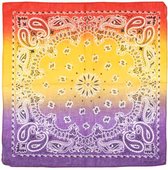 Zac's Alter Ego - Red, Yellow & Purple Tri Tone Paisley Bandana - Multicolours