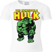 The Incredible Hulk Marvel Comics Logoshirt kinder t-shirt wit - Logoshirt - 158/164