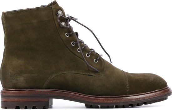 Blackstone UG20 DARK OLIVE - HIGH TOP SUEDE BOOTS - Man - Green - Maat: 45  | bol.com