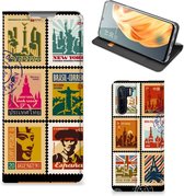 Beschermhoesje OPPO Reno3 | A91 Telefoonhoesje Design Postzegels