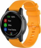 Siliconen Smartwatch bandje - Geschikt voor  Garmin Vivoactive 4s silicone band - 40mm - oranje - Horlogeband / Polsband / Armband