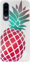 ADEL Siliconen Back Cover Softcase Hoesje Geschikt voor Huawei P30 - Ananas