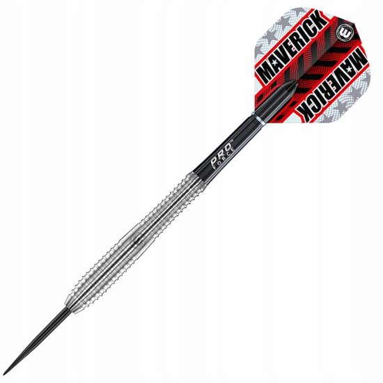 Winmau Maverick 24g professionele wolfraamdarts met vleugels en schachten van Winmau — afbeelding 2