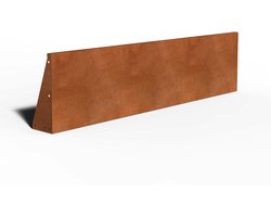 Cortenstaal Keerwand Recht | 200 x 20 x 50