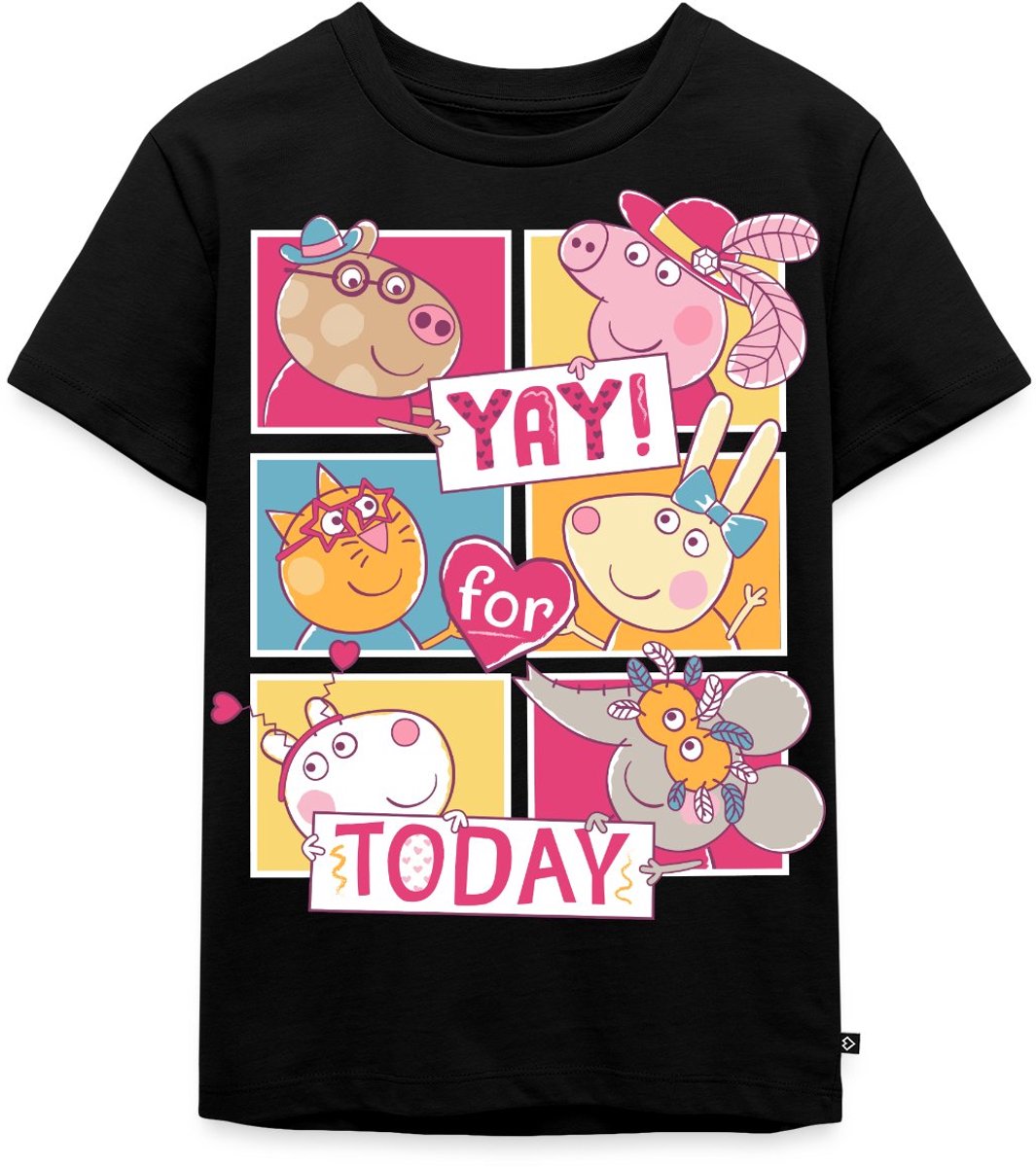 Peppa Pig, Pedro, Mandy, Rebecca, Suzy & Emily Premium T Shirt Kinderen