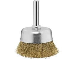 Bosch - Komstaalborstel voor boormachines - gegolfde draad, vermessingd, 50 mm 50 mm, 0,2 mm, 4500 o.p.m.