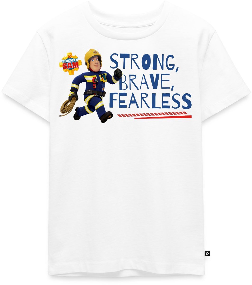 Brandweerman Sam Strong, Brave, Fearless Premium T Shirt Kinderen