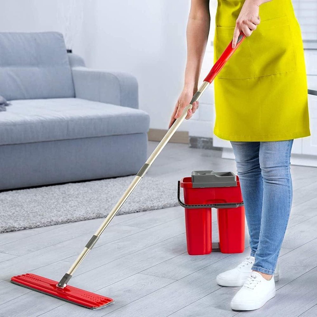 EGoods - Set van 3 Herbruikbare Microvezel Mop Pads voor Natte of Droge Vloeren - Vervangende Mop Doeken - Wasbaar en Geschikt voor Spray Reveal Mop