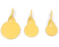 EGoods - Zelfherstellende gele schietdoelen met draaiende metalen doelplaten - Set van 3stuks